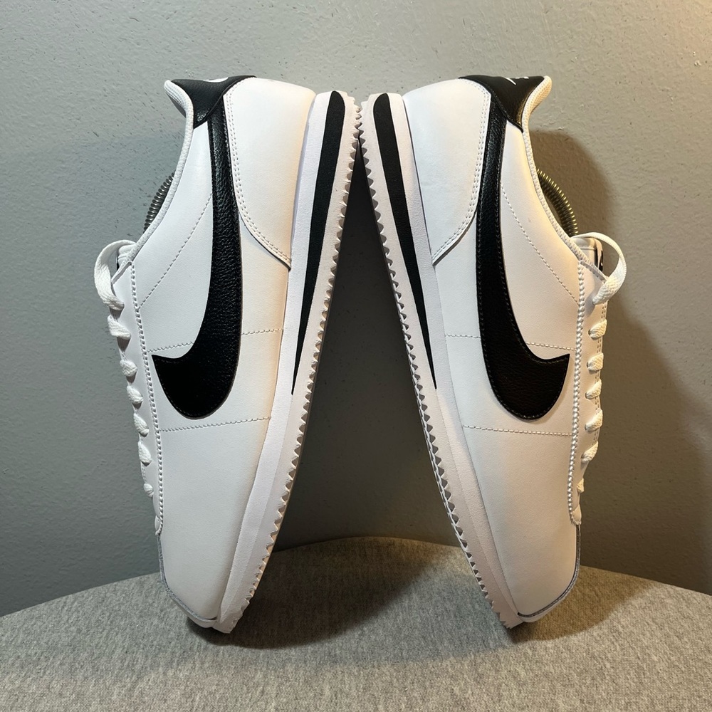 Nike Cortez White Black Sneaker Men's Shoe Size 12 DM4044-105​ - Picture 6 of 10
